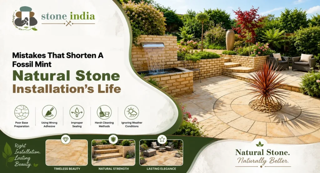 , Fossil Mint Natural Stone: Care and Maintenance